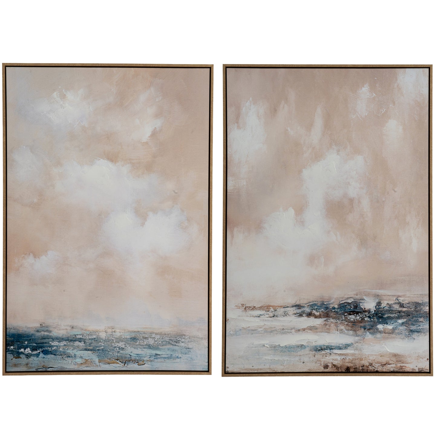Veydra Hand-Painted Framed Canvas – 50 × 120cm