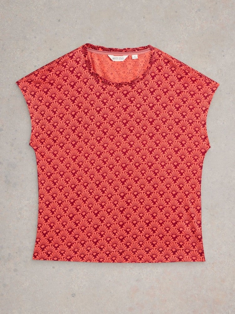 White Stuff Red Rowan Linen 100% Linen Tank Top