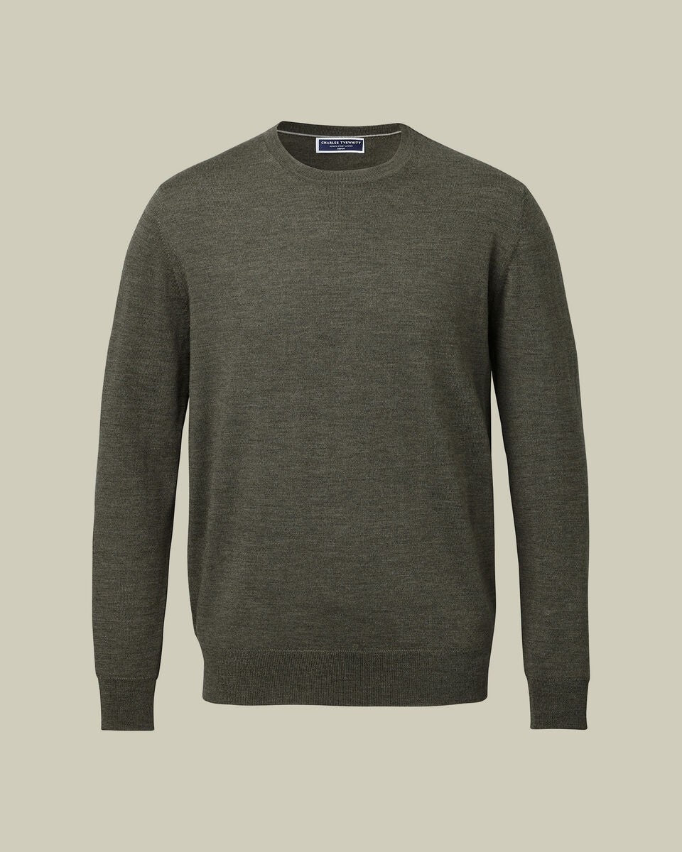 Charles Tyrwhitt Pure Merino Wool Crew Neck Jumper RRP £79.95