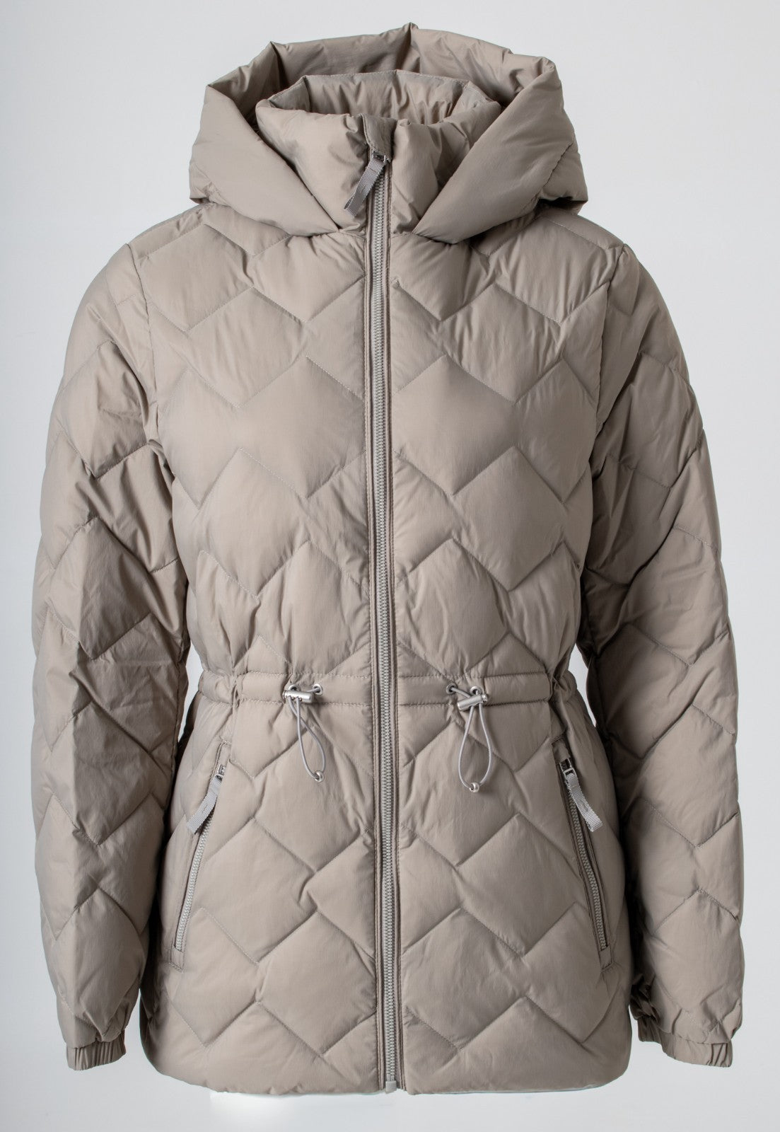 M&S Feather & Down Quilted Hooded Puffer Jacket
