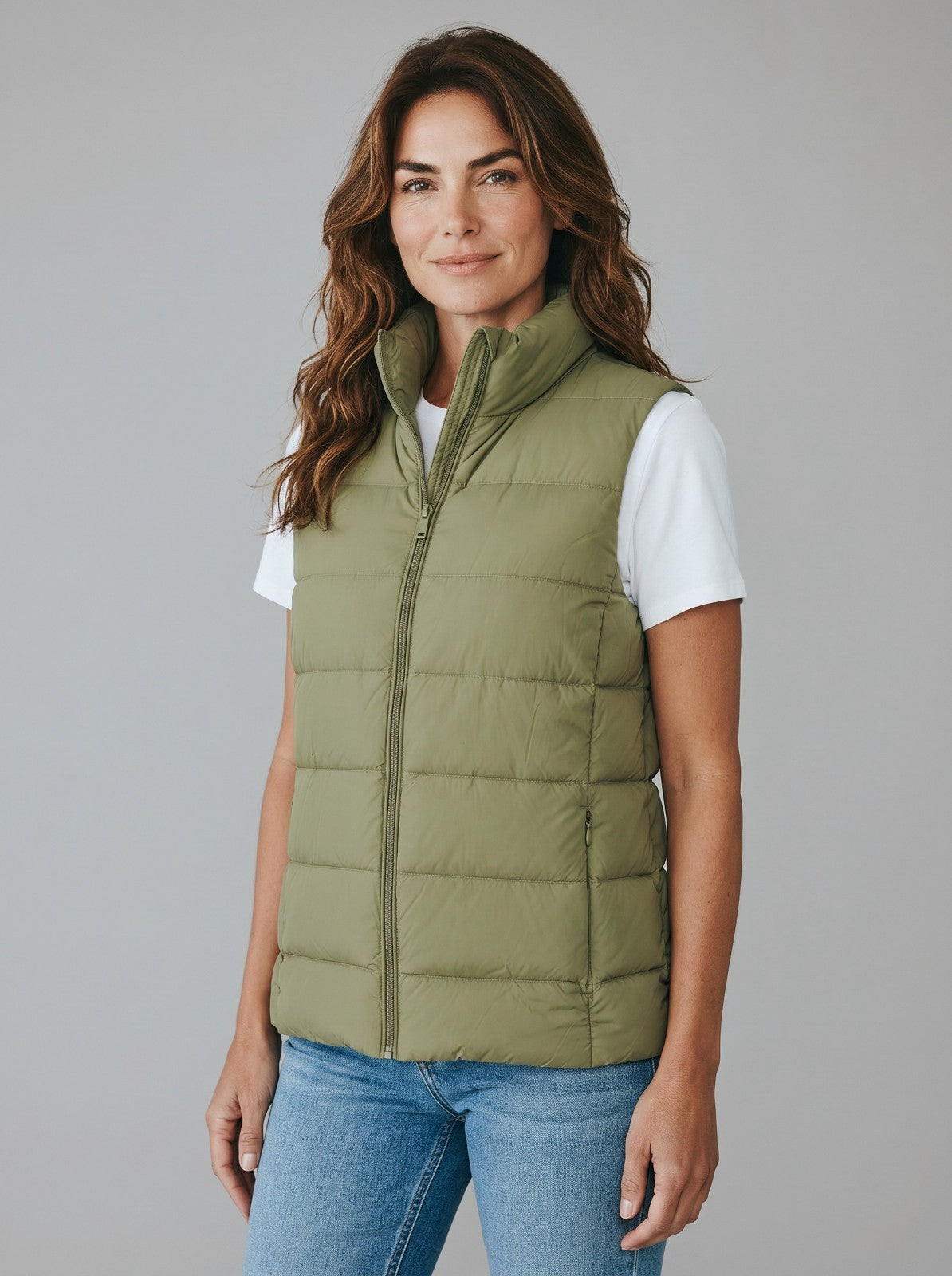 M&S Feather & Down Packaway Funnel Neck Gilet