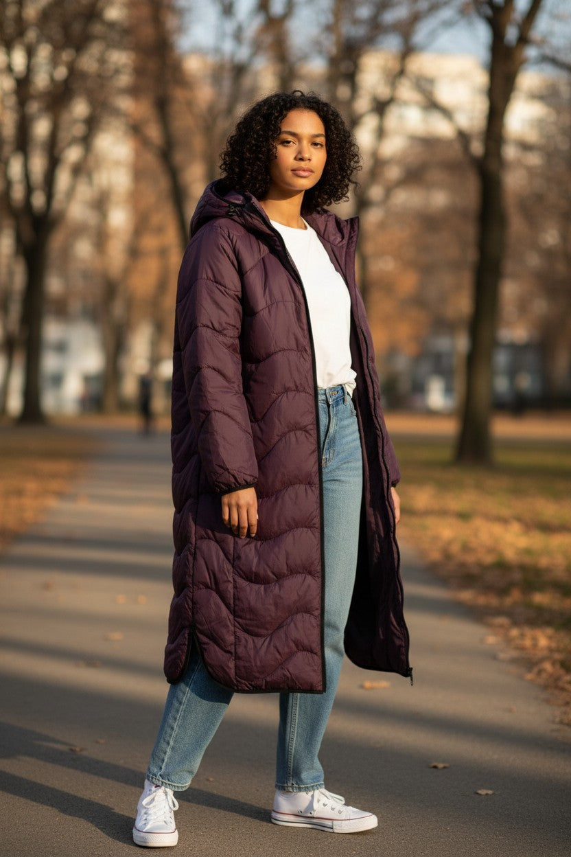 M&S Stormwear Quilted Hooded Puffer Coat