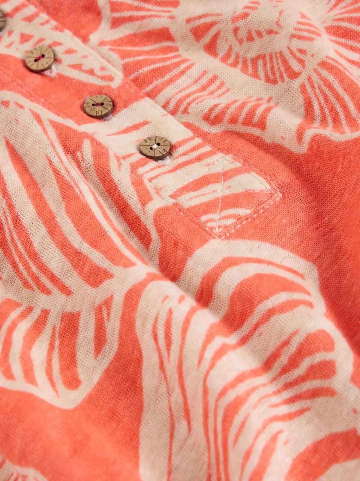 White Stuff Nina Linen Coral T-Shirt RRP £45