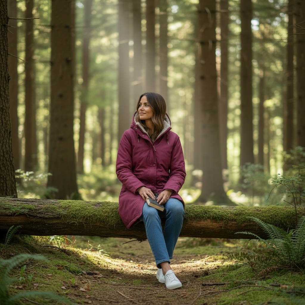 Ex Seasalt Plant Hunter Waterproof Coat in Raspberry