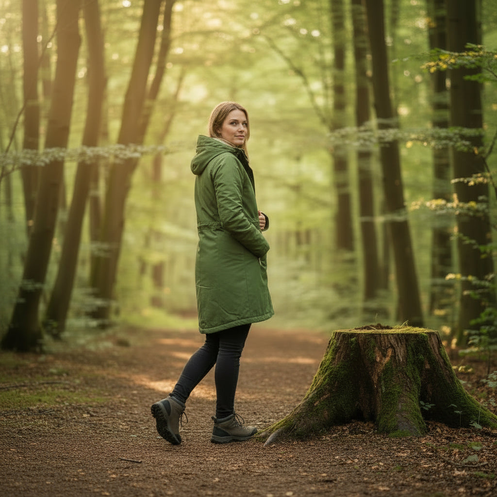 Ex Seasalt Plant Hunter Waterproof Coat in Light Green