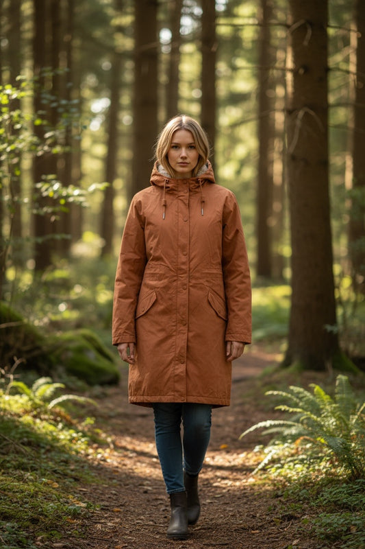 Ex Seasalt Plant Hunter Waterproof Coat in Butterscotch
