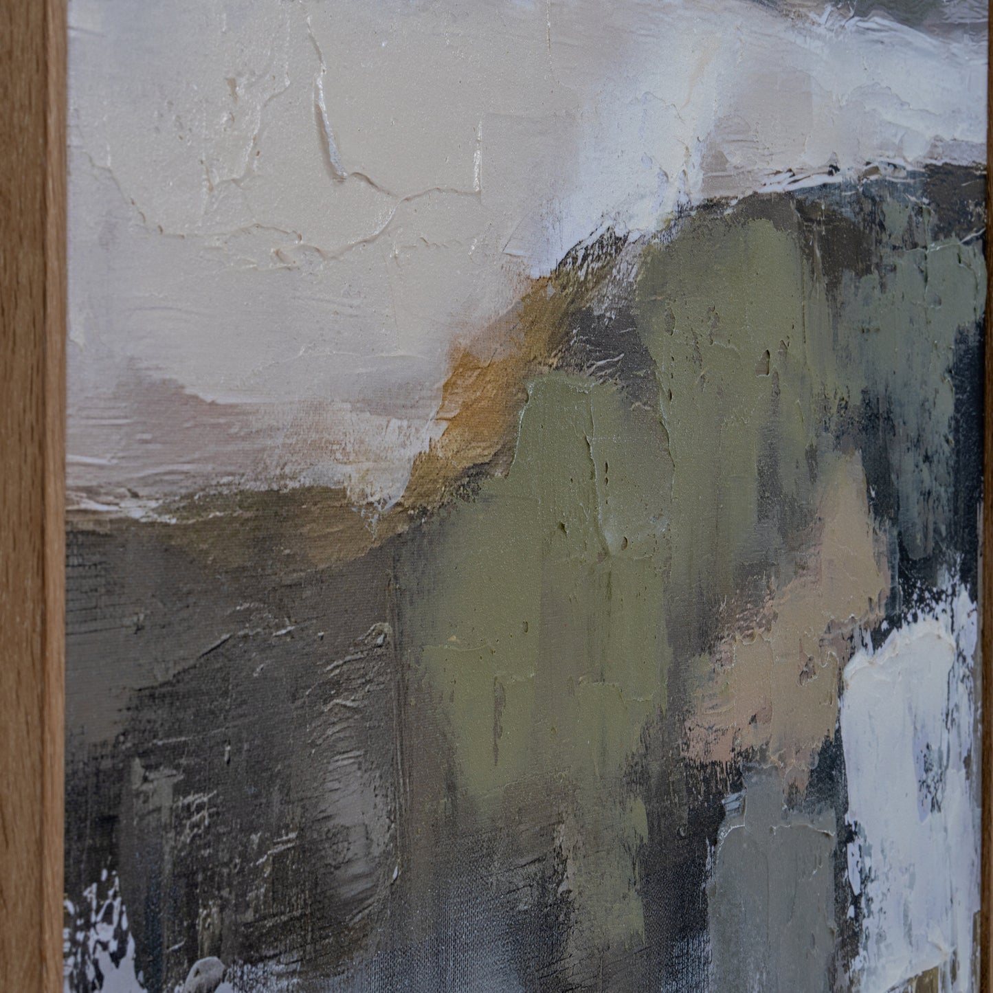 Hillside View Hand-Painted Framed Canvas – 80 × 120cm