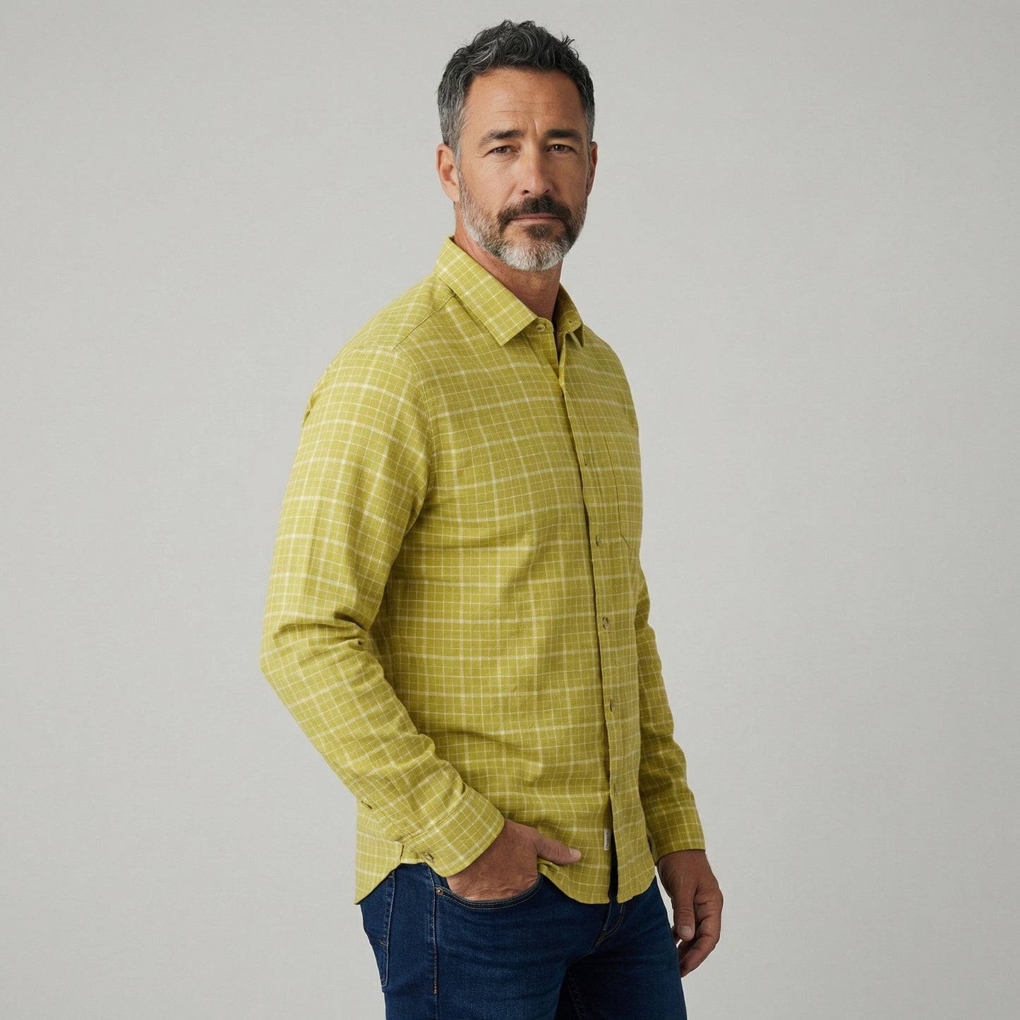 Ex Seasalt Mens Banyan Checked Organic Cotton Shirt RRP £69.95