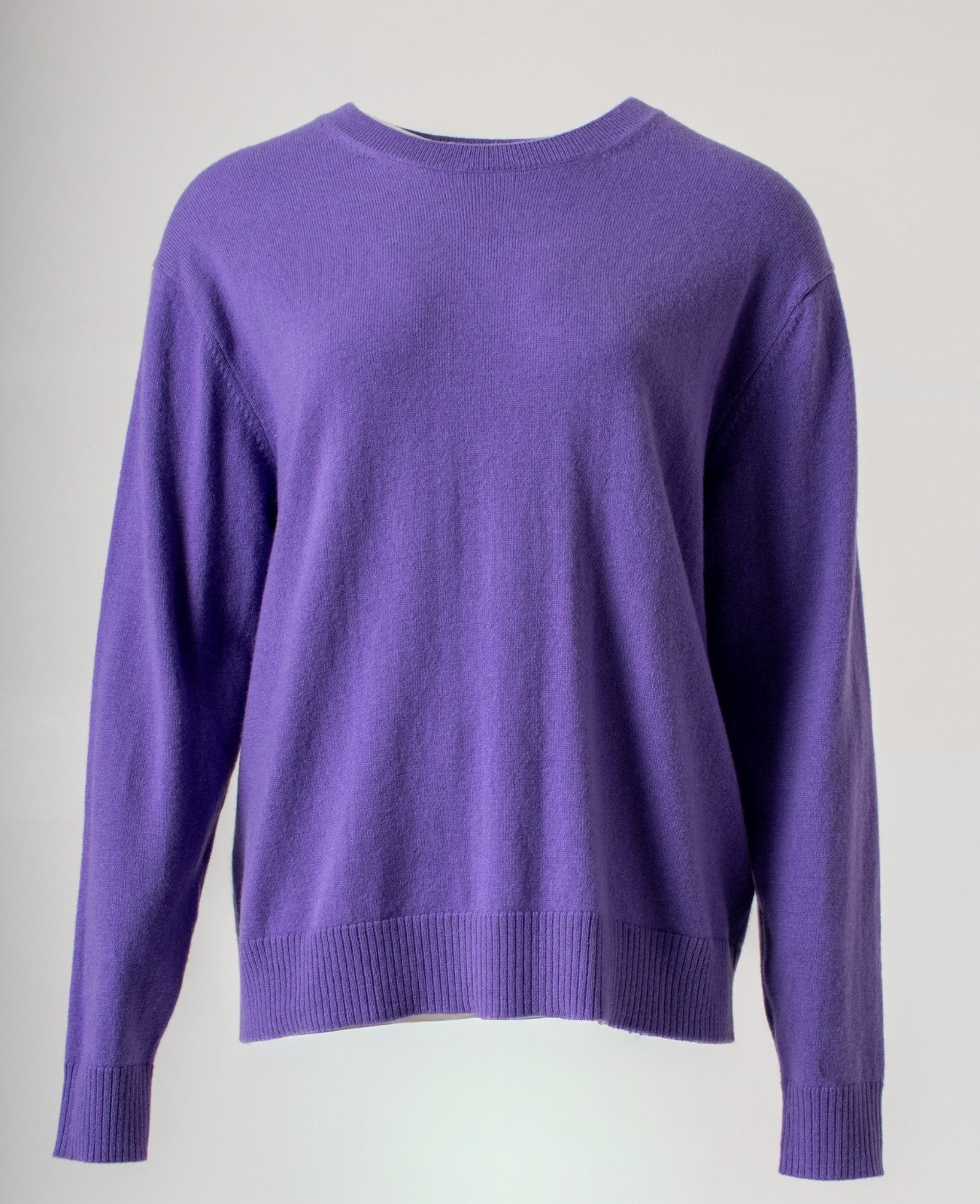 M&S Pure Cashmere Purple Round Neck Jumper