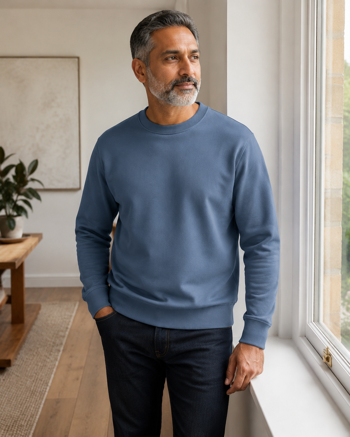 Ex M&S Autograph Men’s Cotton-Rich Crew-Neck Sweatshirt – 7 Colours – RRP £40