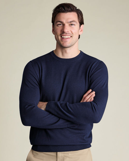 Charles Tyrwhitt Pure Merino Wool Crew Neck Jumper RRP £79.95