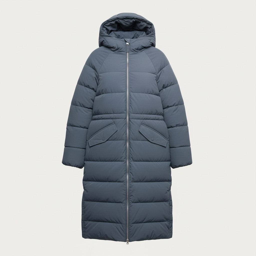 M&S Stormwear Hooded Longline Puffer Coat