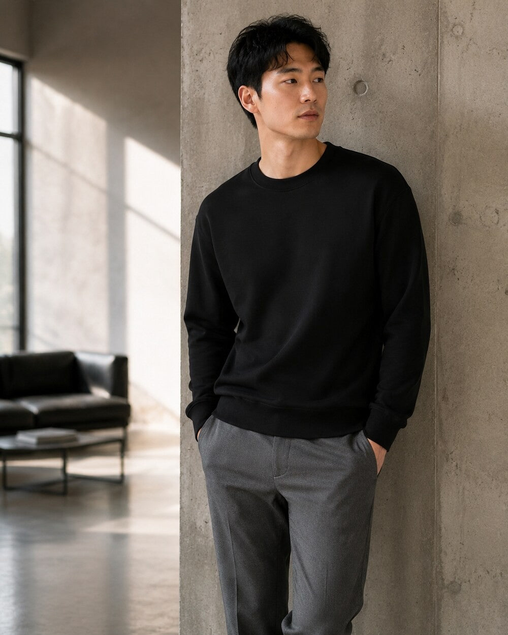 Ex M&S Autograph Men’s Cotton-Rich Crew-Neck Sweatshirt – 7 Colours – RRP £40