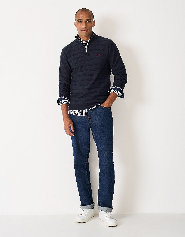 Crew Clothing Cashmere & Silk Blend 1/2 Zip