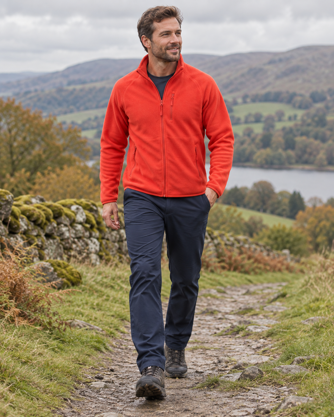 M&S Orange Zip-Up Fleece BNWT