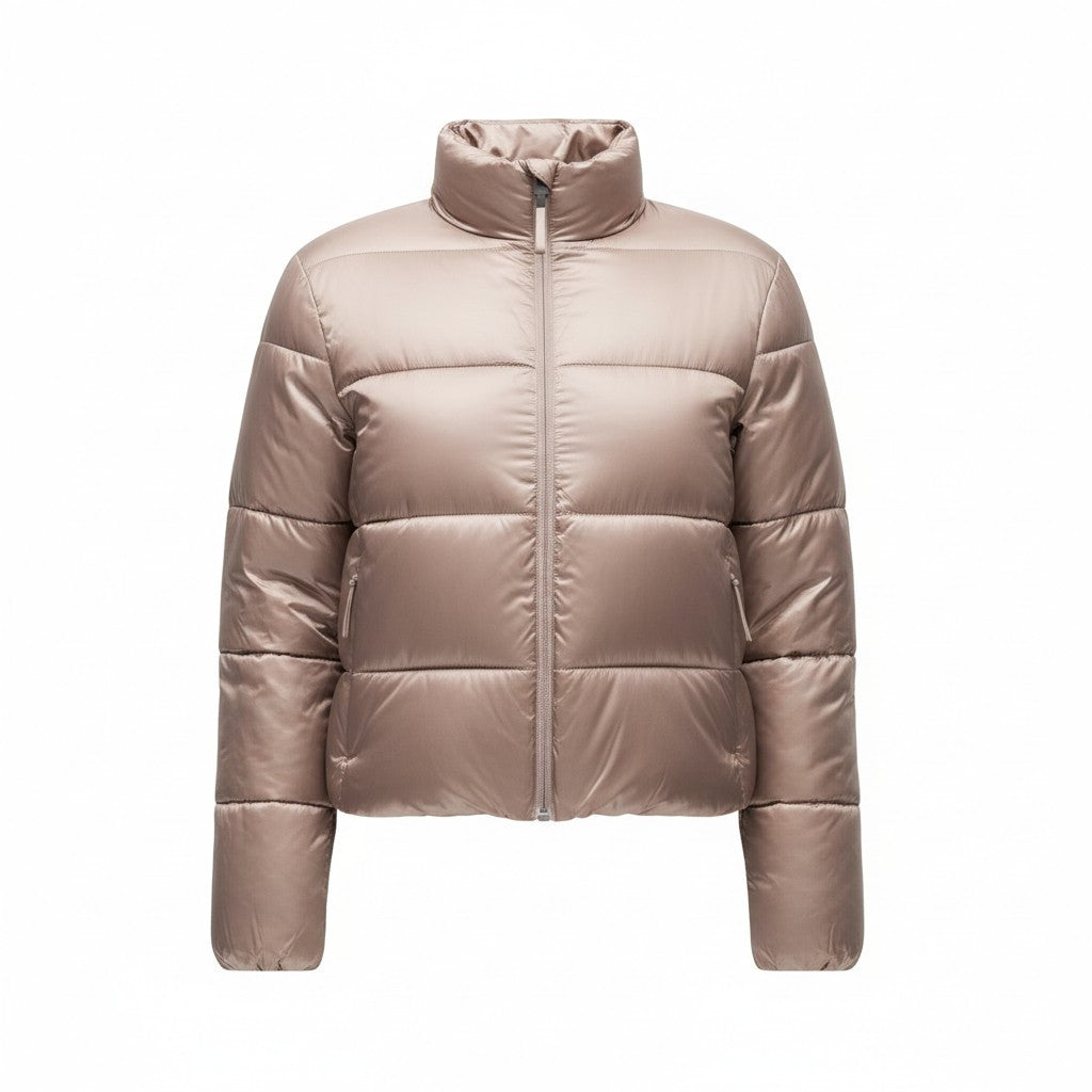 M&S Goodmove Stormwear™ Metallic Cropped Puffer Jacket