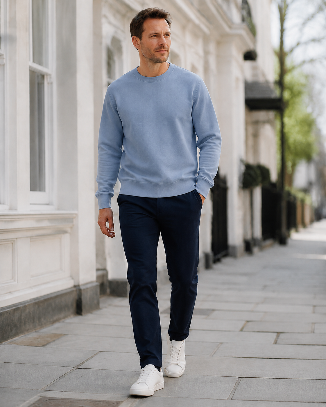 Ex M&S Autograph Men’s Cotton-Rich Crew-Neck Sweatshirt – 7 Colours – RRP £40