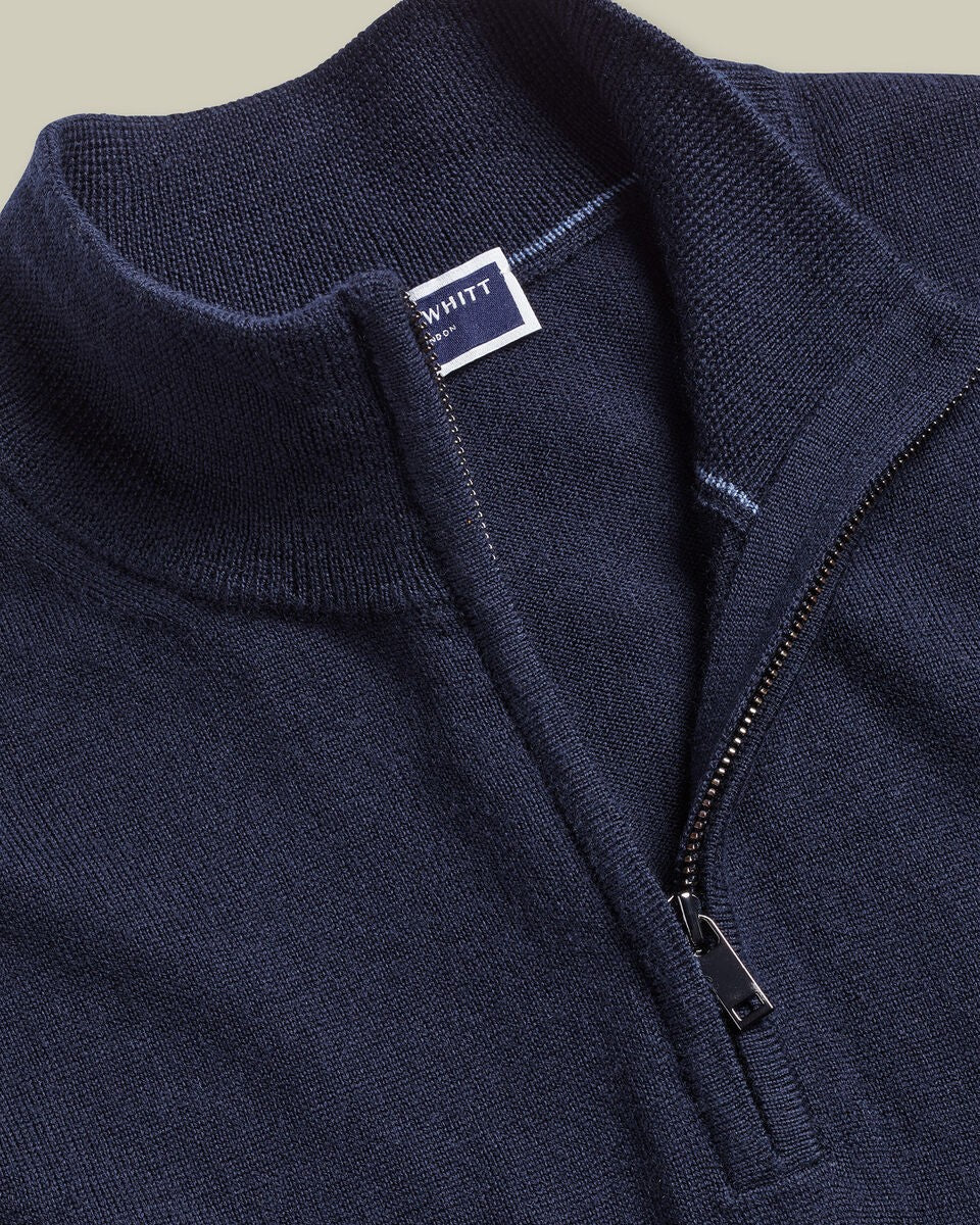Charles Tyrwhitt Men's Quarter Zip Jumper – RRP £79.95