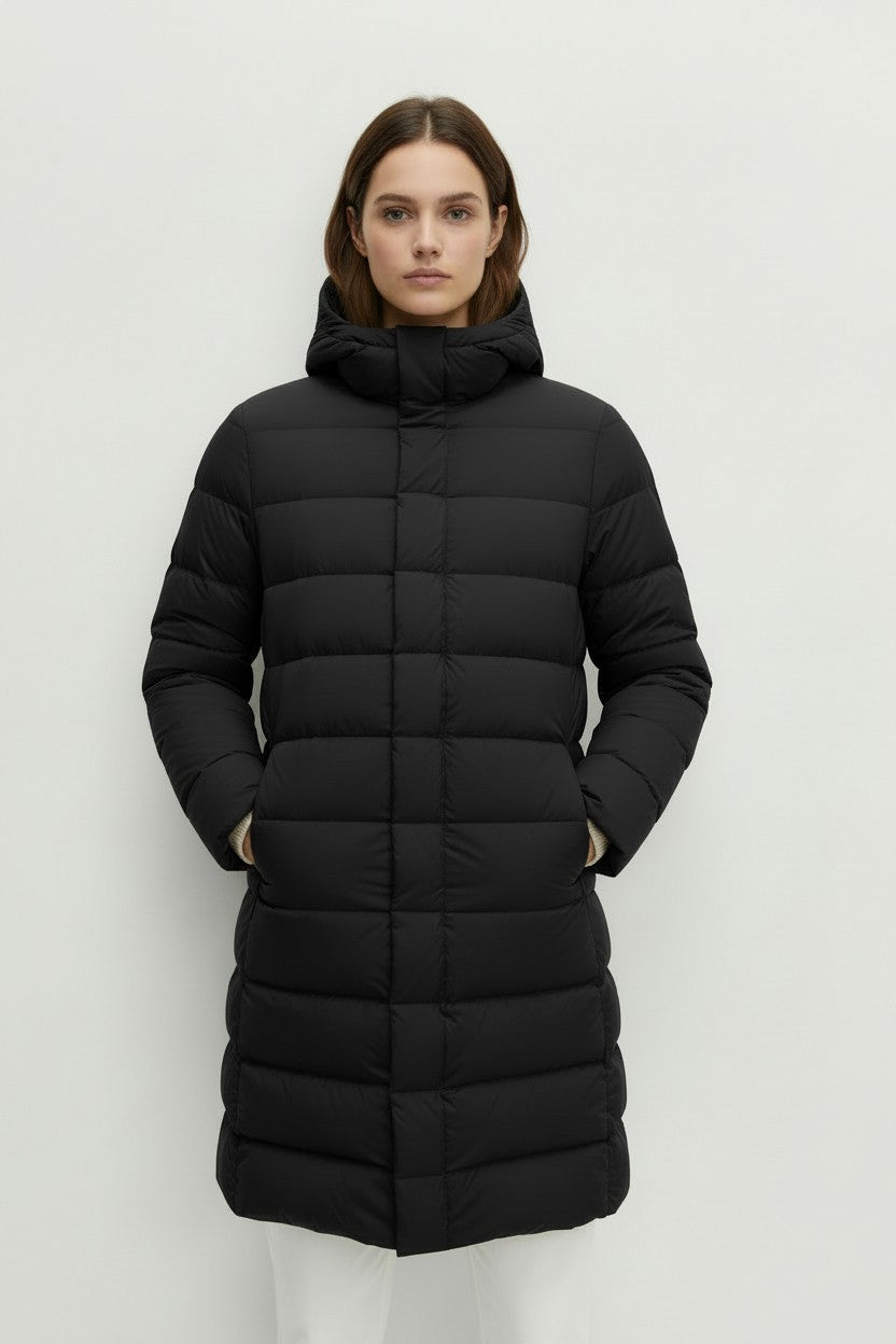 M&S Feather & Down Hooded Duvet Coat