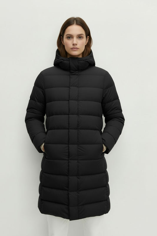 M&S Feather & Down Hooded Duvet Coat
