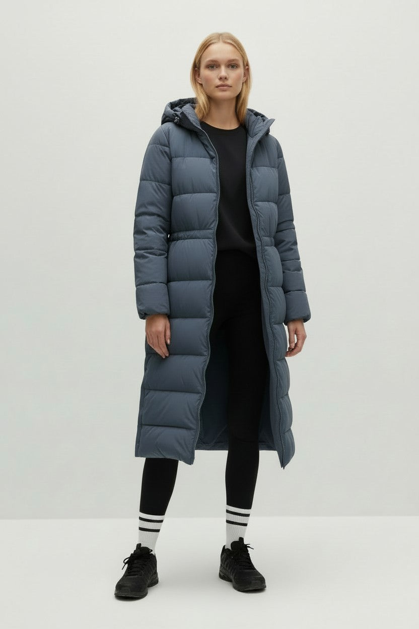 M&S Stormwear Hooded Longline Puffer Coat