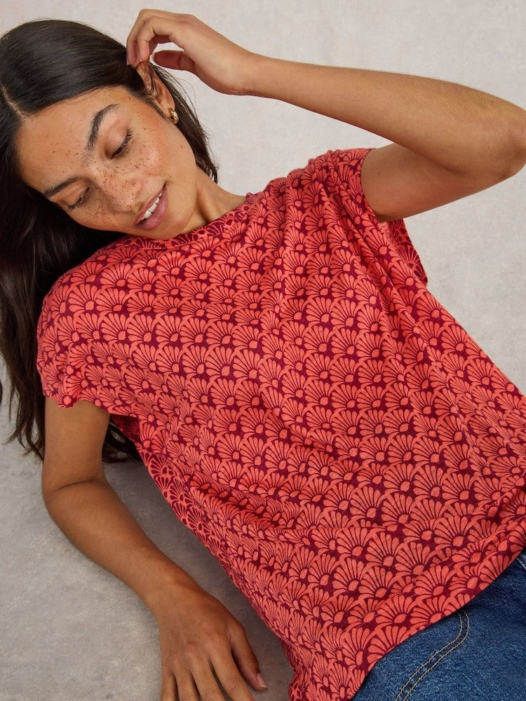 White Stuff Red Rowan Linen 100% Linen Tank Top