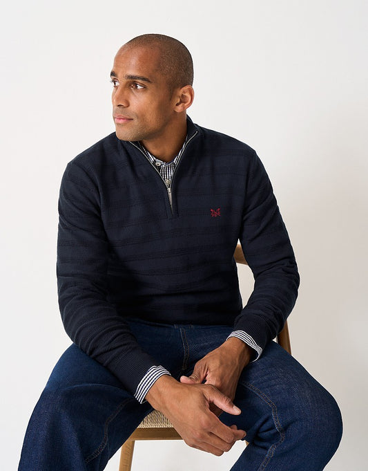 Crew Clothing Cashmere & Silk Blend 1/2 Zip