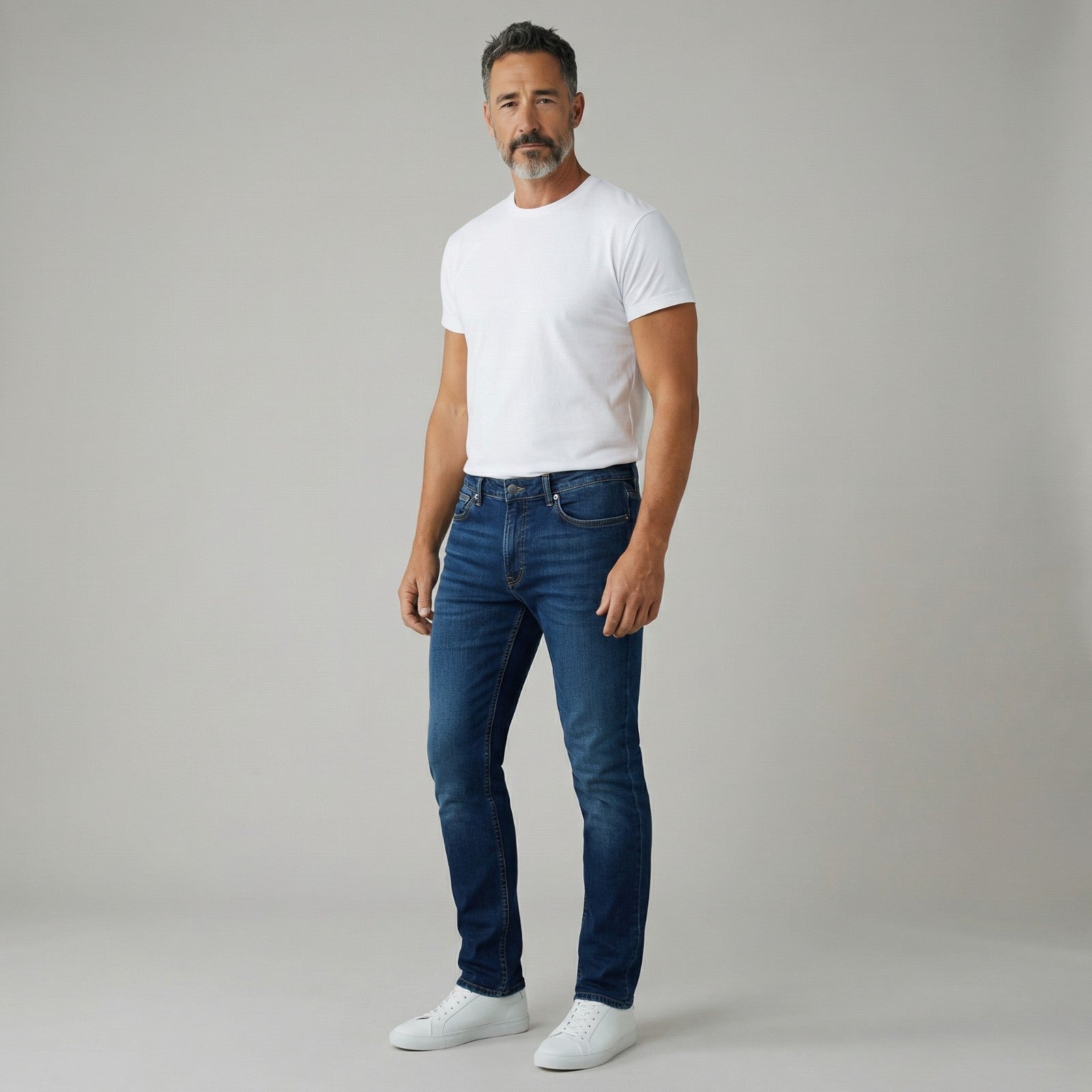 M&S Straight Fit Stretch Jeans