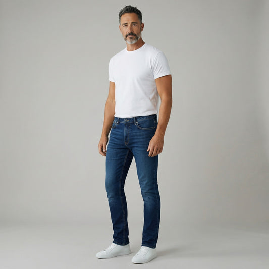 M&S Straight Fit Stretch Jeans
