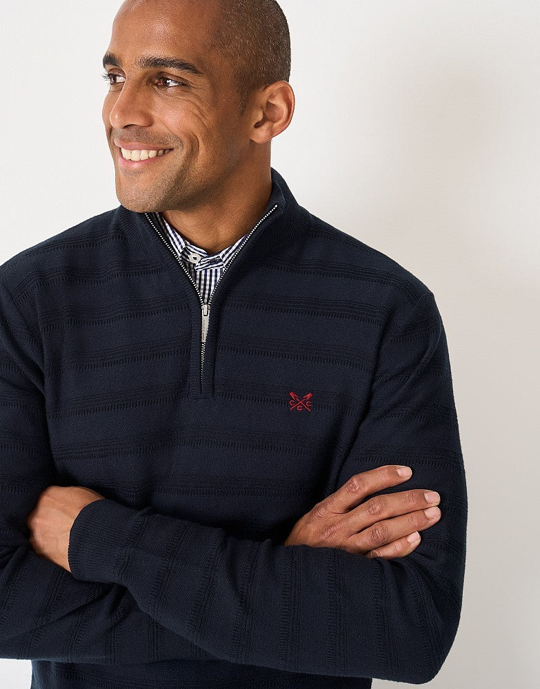 Crew Clothing Cashmere & Silk Blend 1/2 Zip