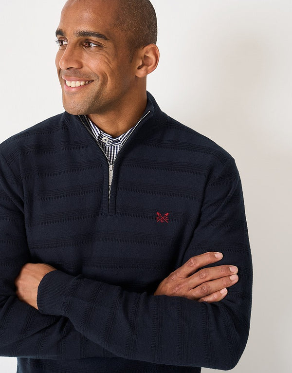 Crew Clothing Cashmere & Silk Blend 1/2 Zip