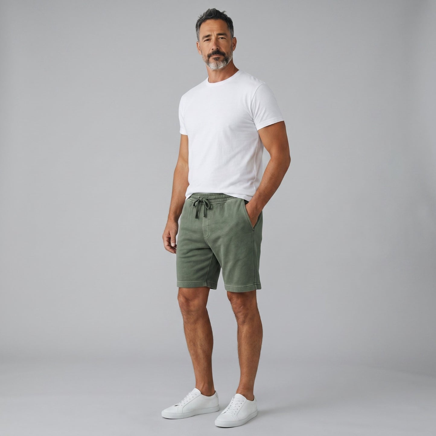 M&S Relaxed Fit Pure Cotton Garment Dye Short