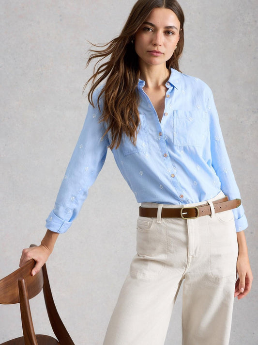 White Stuff Sophie Collared Organic Cotton Shirt