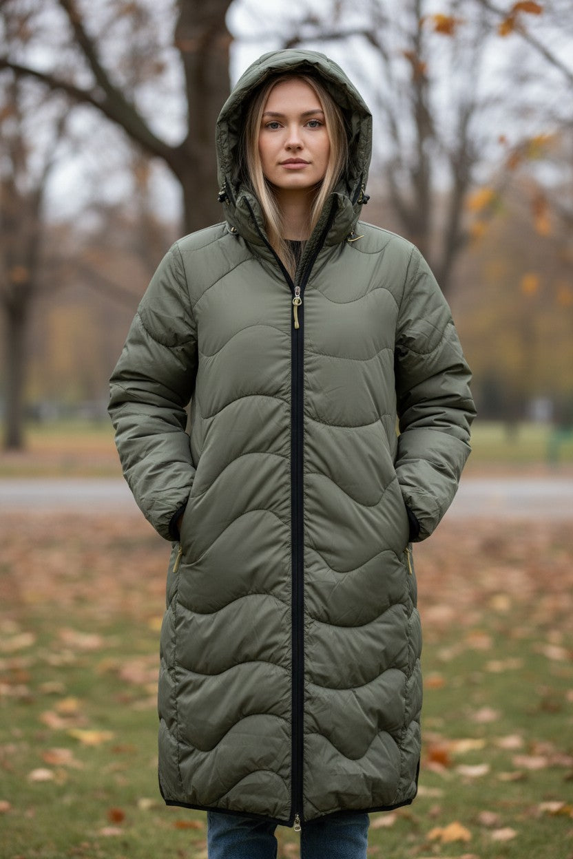 M&S Stormwear Quilted Hooded Puffer Coat