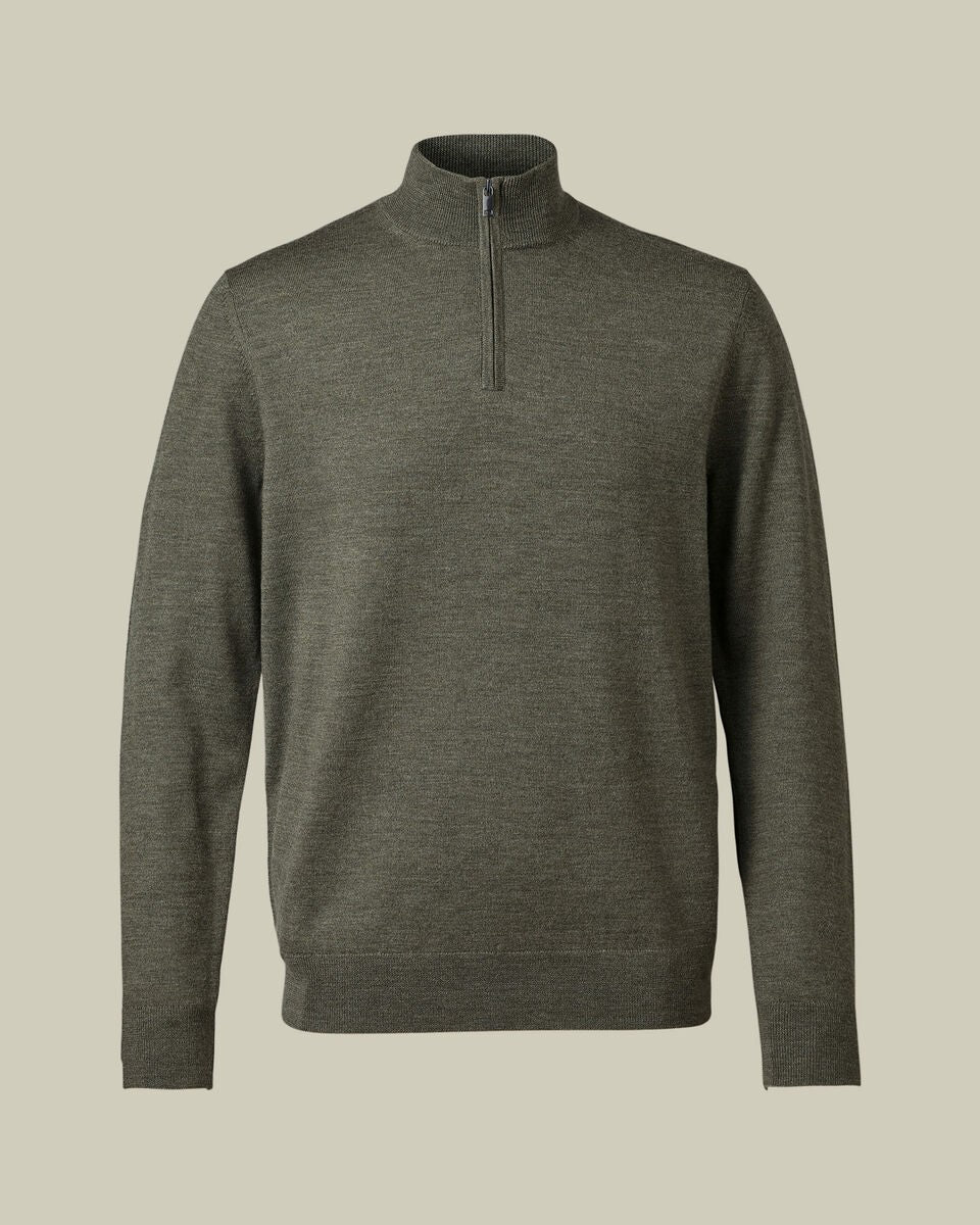 Charles Tyrwhitt Men's Quarter Zip Jumper – RRP £79.95