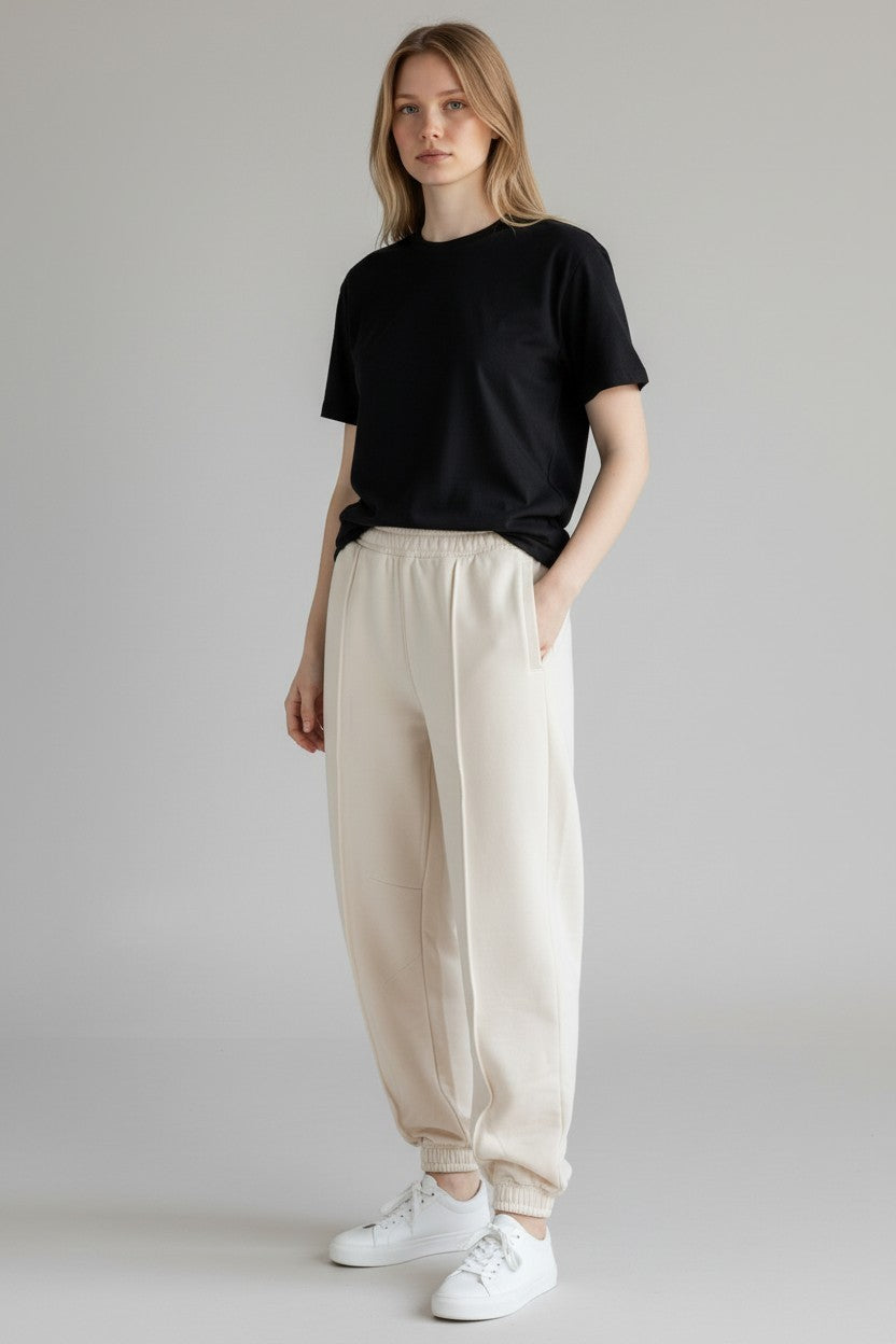 M&S Goodmove High Waisted Cotton Rich Parachute Joggers