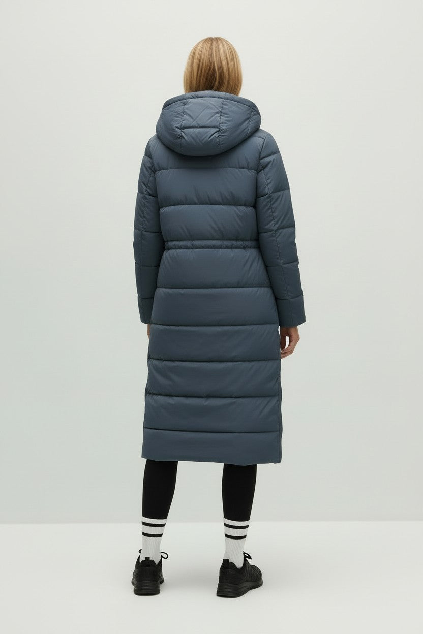 M&S Stormwear Hooded Longline Puffer Coat
