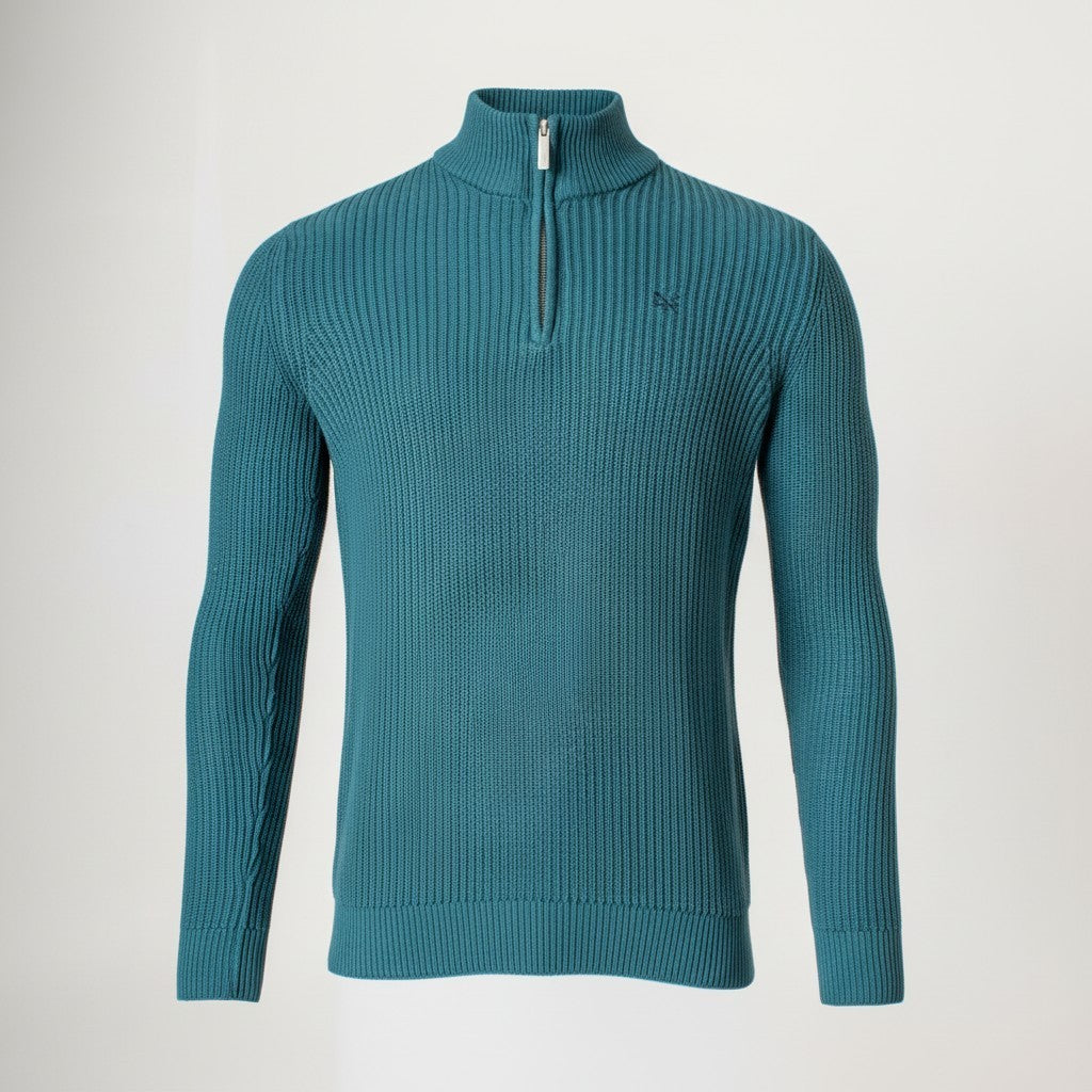 Crew Clothing Fisherman Rib 1/4 Zip Jumper RRP £75