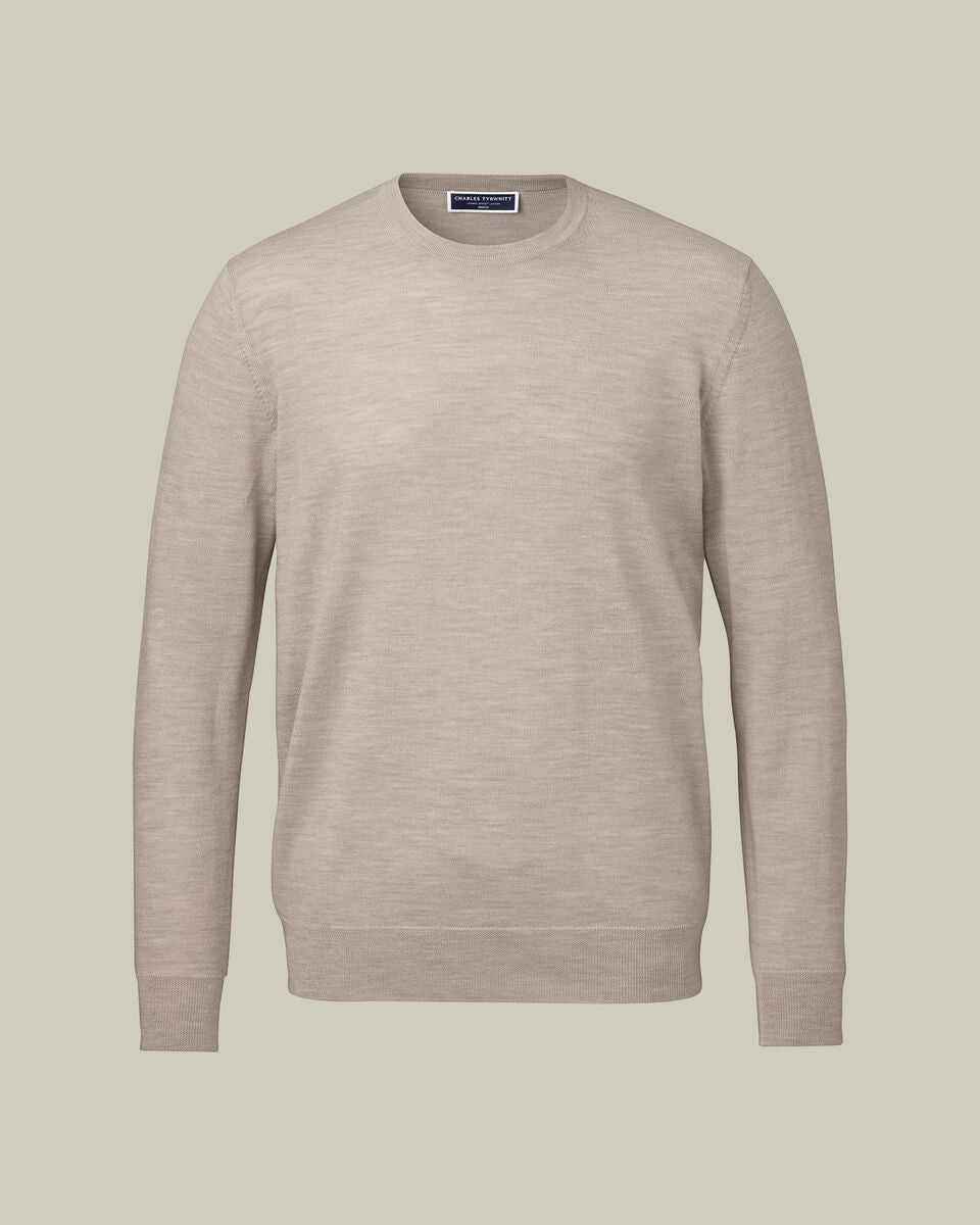 Charles Tyrwhitt Pure Merino Wool Crew Neck Jumper RRP £79.95
