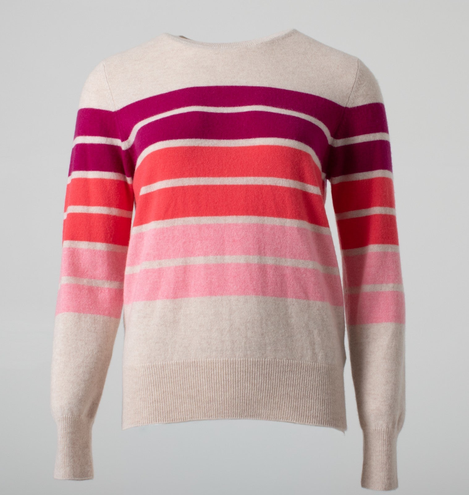 M&S Autograph Pure Cashmere Jumper Striped Jumper