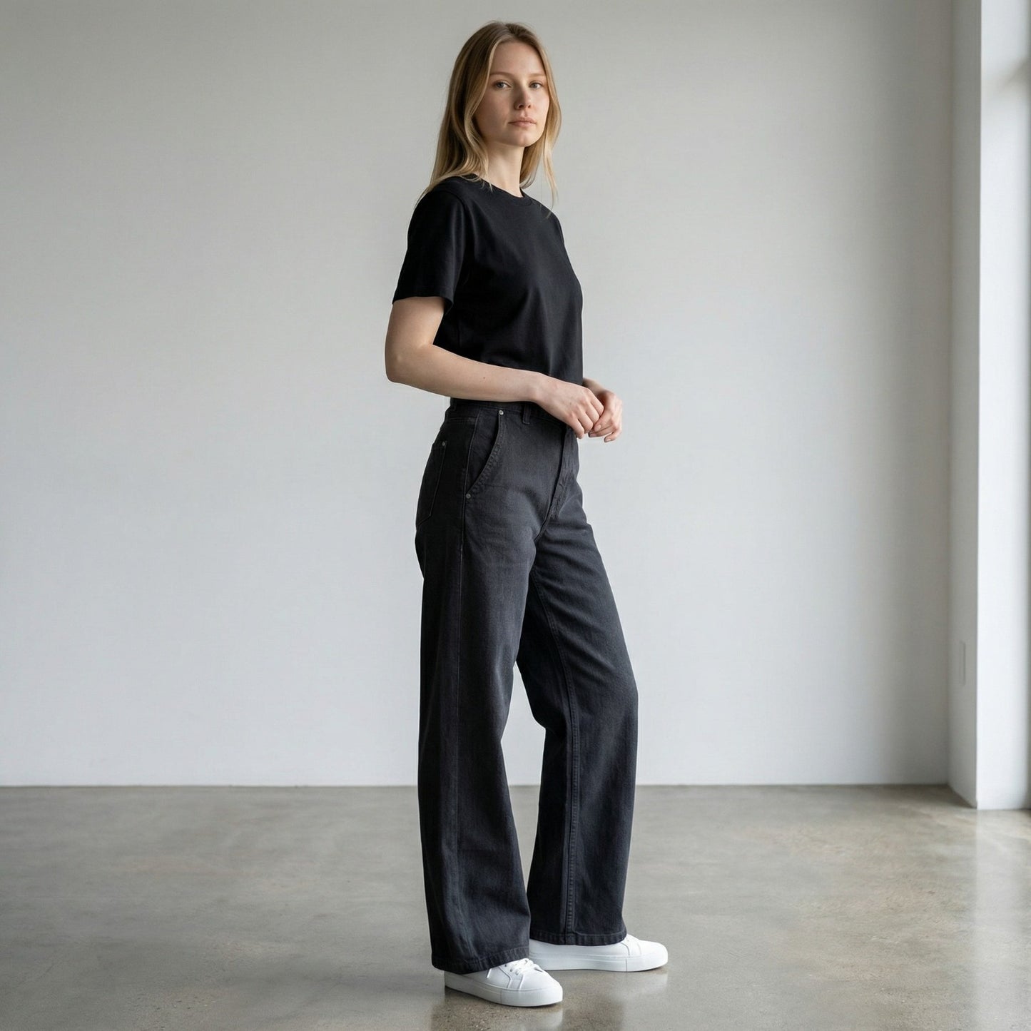 M&S High Waisted Wide Leg Jeans with Lyocell RRP £46