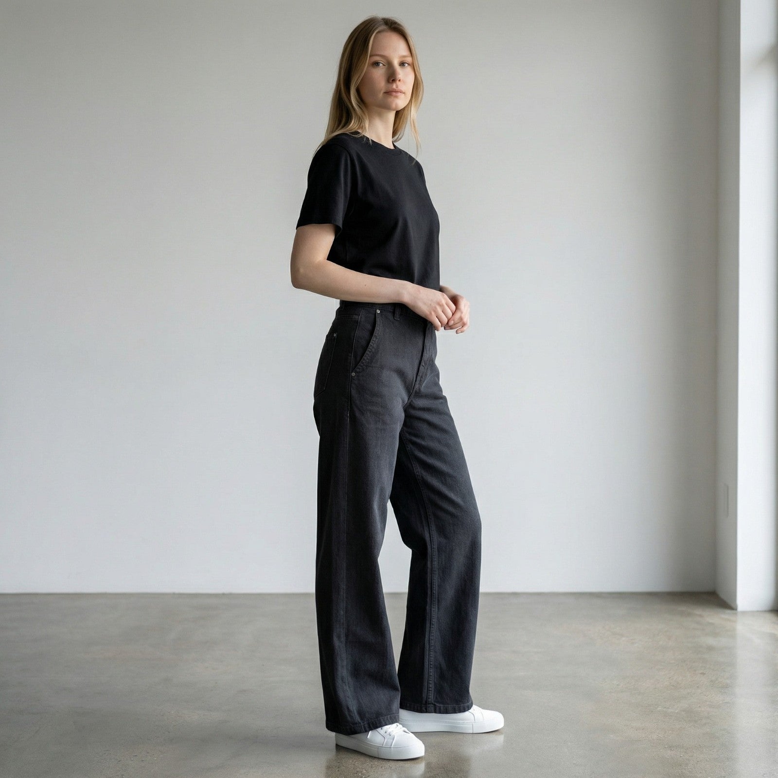 M&S High Waisted Wide Leg Jeans with Lyocell RRP £46