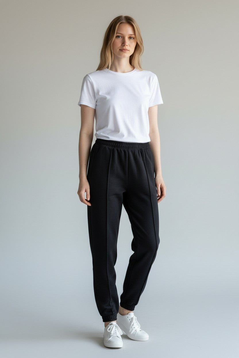 M&S Goodmove High Waisted Cotton Rich Parachute Joggers