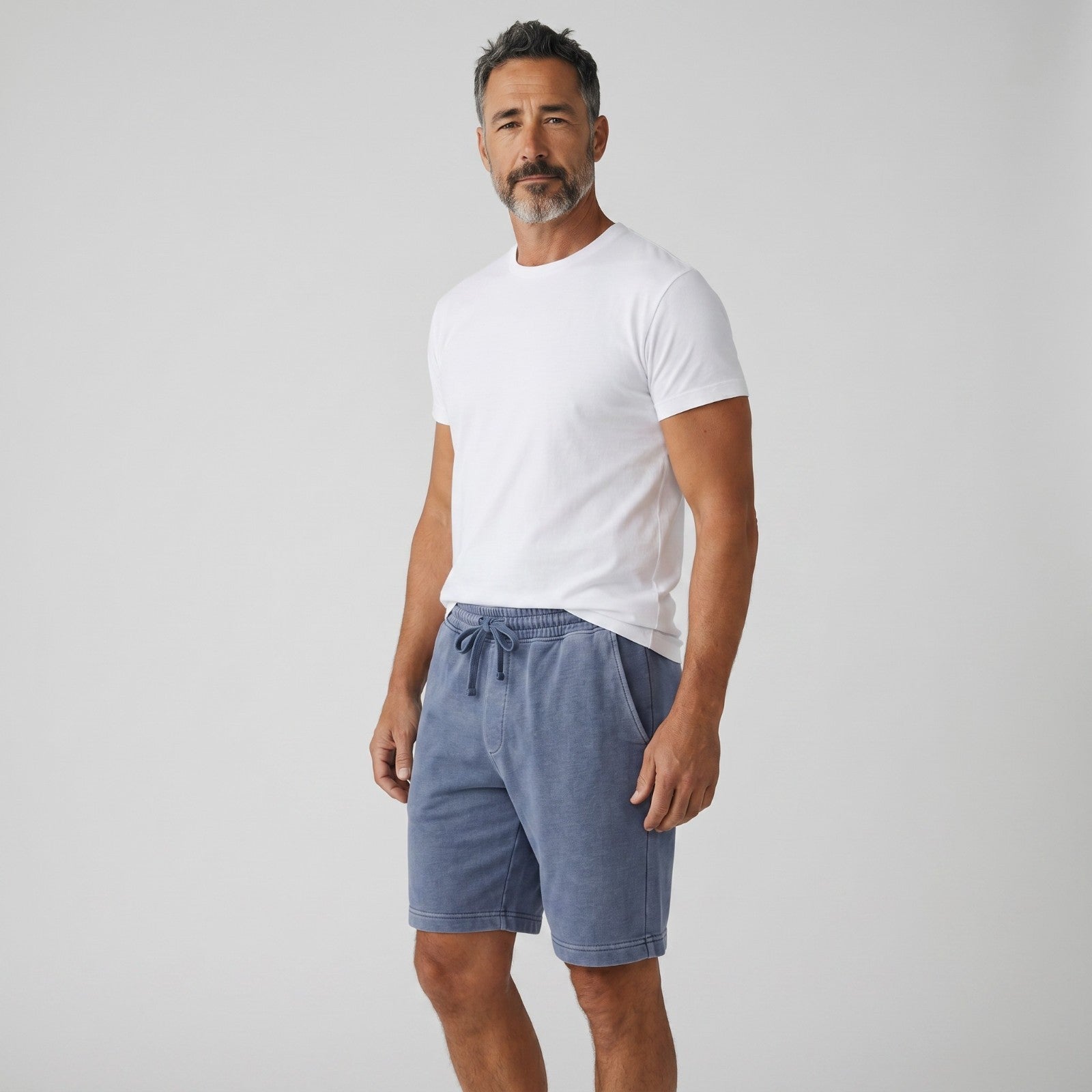 M&S Relaxed Fit Pure Cotton Garment Dye Short