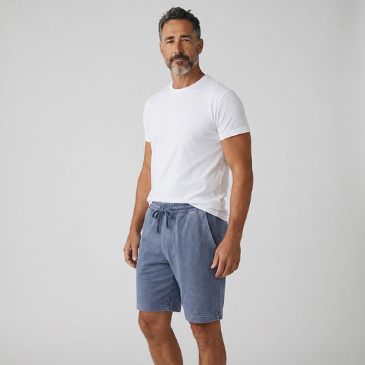 M&S Relaxed Fit Pure Cotton Garment Dye Short