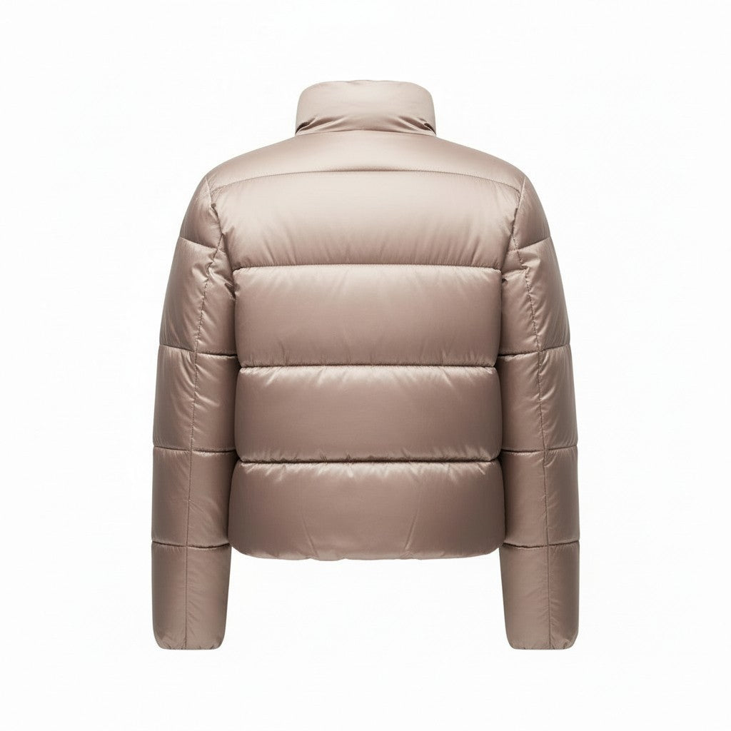 M&S Goodmove Stormwear™ Metallic Cropped Puffer Jacket
