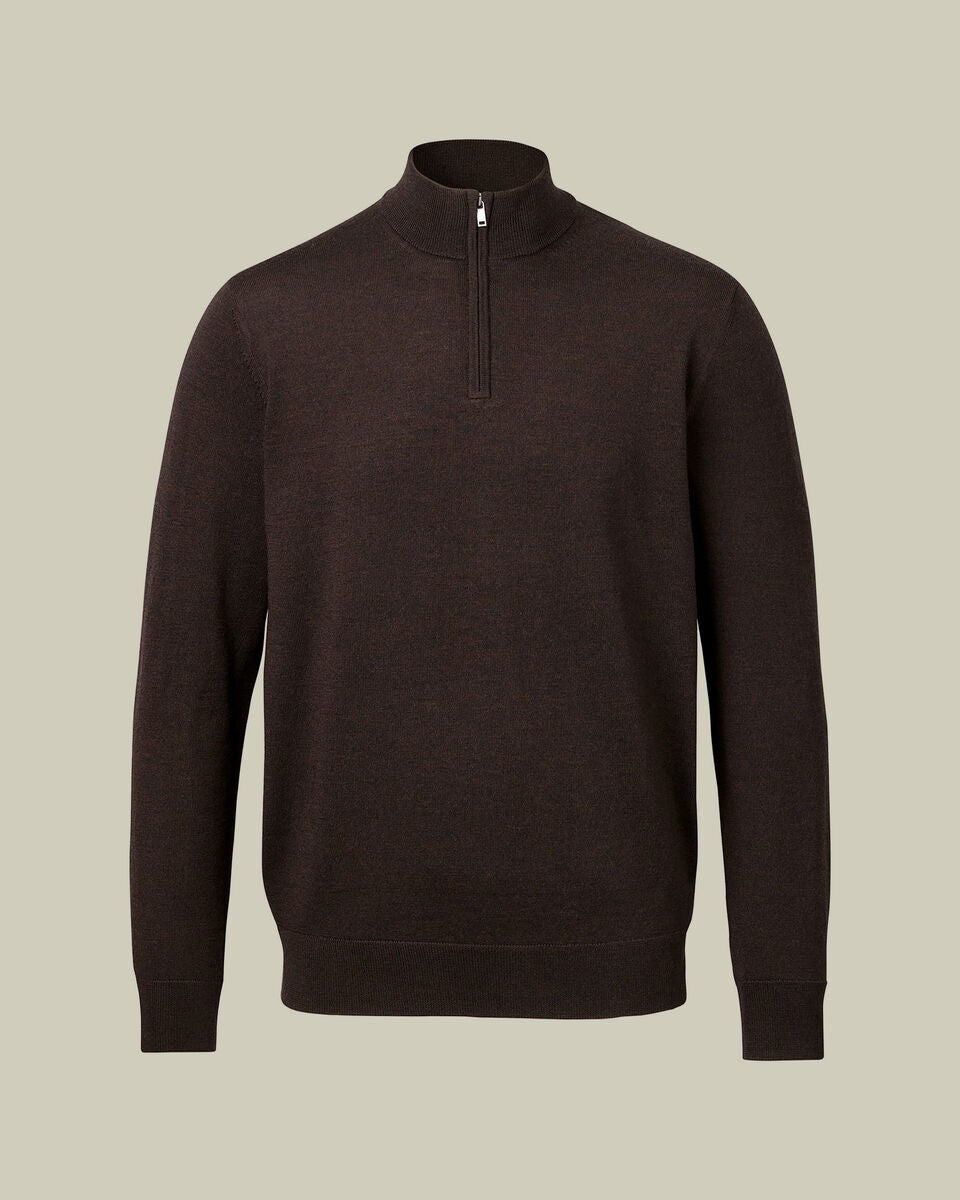 Charles Tyrwhitt Men's Quarter Zip Jumper – RRP £79.95