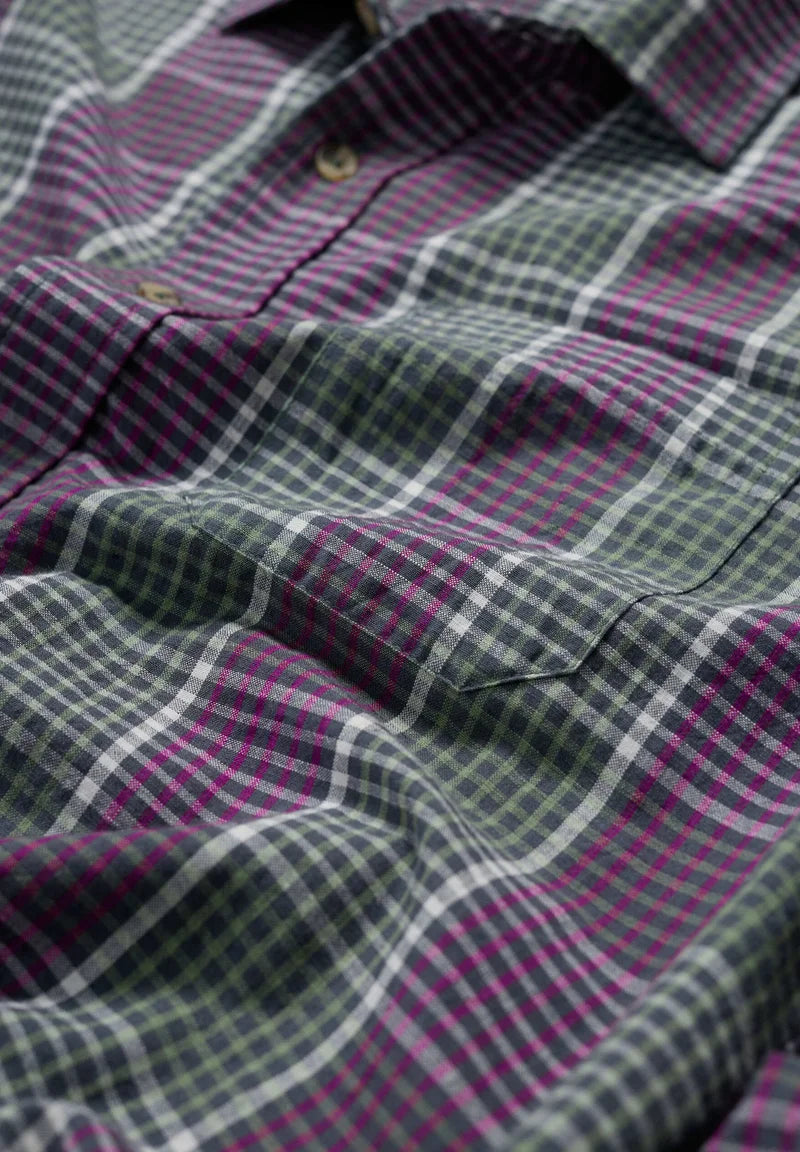 Ex Seasalt Mens Banyan Checked Organic Cotton Shirt RRP £69.95