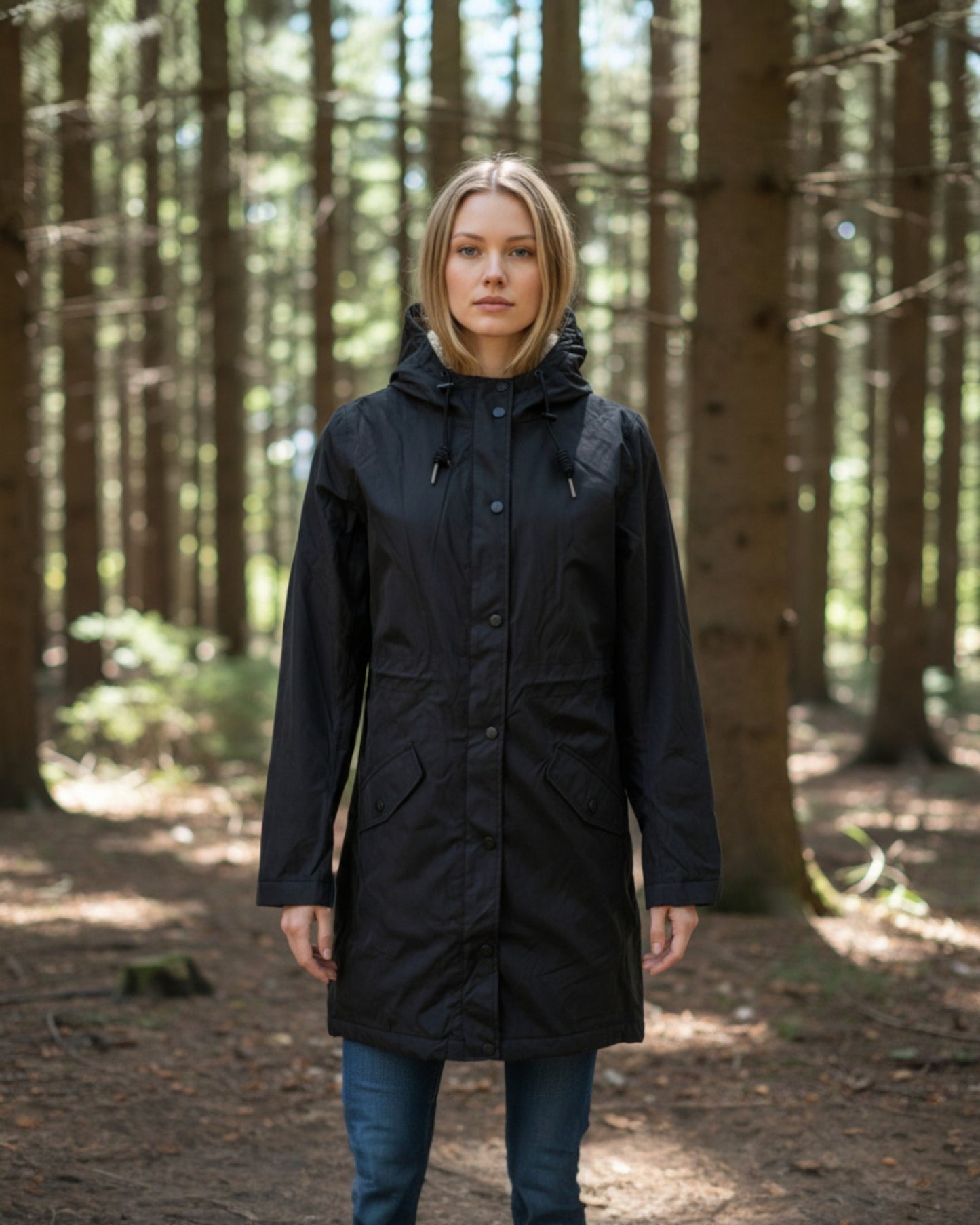 Ex Seasalt Plant Hunter Waterproof Coat in Black
