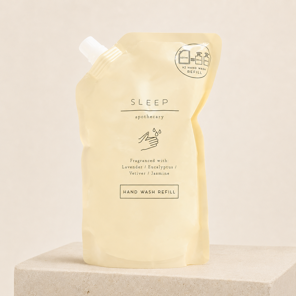 Ex M&S Apothecary  Sleep Hand Wash Refill 520ml